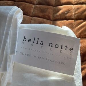 Bella notte Queen Flat Sheet White
